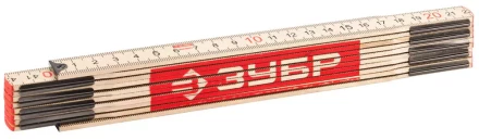 Метр ЗУБР &quot;ЭКСПЕРТ&quot; складной, усиленный, деревянный, 2м 3424-2_z01 купить в Кургане