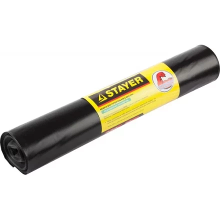 Мешки для строительного мусора STAYER &quot;Comfort&quot;, особопрочные, черные, 120л, 10шт 39157-120 купить в Кургане