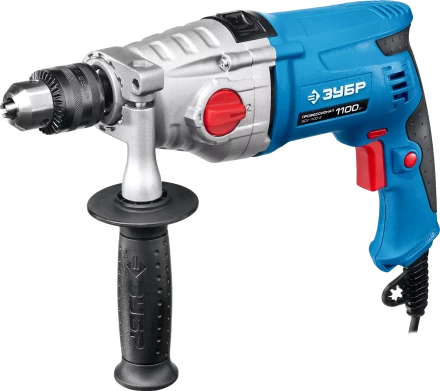 Дрель ударная двухскоростная + кейс ЗДУ-1100-2 ЭРМКМ2 серия ПРОФЕССИОНАЛ купить в Кургане