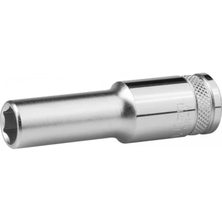 Торцовая головка KRAFTOOL &quot;INDUSTRIE QUALITAT&quot;, удлиненная, Cr-V, FLANK, хромосатинированная, 1/2&quot;, 11 мм 27807-11_z01 купить в Кургане