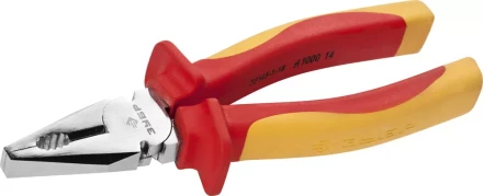 Плоскогубцы ЗУБР &quot;ПРОФЕССИОНАЛ&quot; &quot;ПРОФИЭЛЕКТРИК&quot;, диэлектрические комбинированные, двухкомп рукоятка, до ~1000В, 180мм 22145-1-18 купить в Кургане