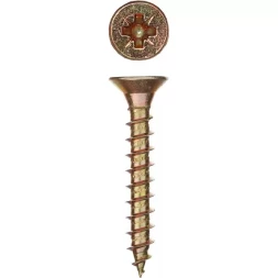 Шурупы ЗУБР "МАСТЕР" по дереву желтопассивированные, 6.0x45мм, 150шт 4-300391-60-045