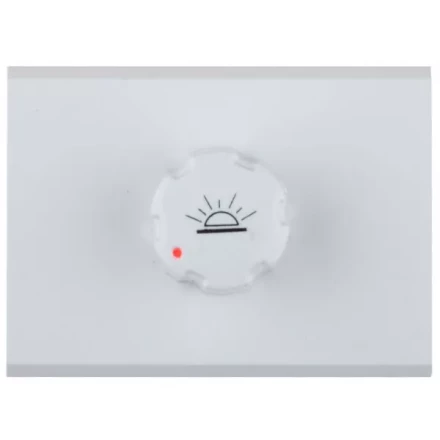 Диммер СВЕТОЗАР &quot;ЭФФЕКТ&quot; без вставки и рамки, цвет белый, 60-500Вт SV-54442-W купить в Кургане