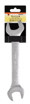 Ключ гаечный рожковый двусторонний 27х30 Энкор 26043 купить в Кургане