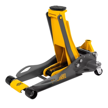 Домкрат гидравлический подкатной Denzel 51250, 3 т, 75-500 мм, быстрый подъем, низкий подхват, проф. купить в Кургане