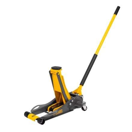 Домкрат гидравлический подкатной Denzel 51250, 3 т, 75-500 мм, быстрый подъем, низкий подхват, проф. купить в Кургане