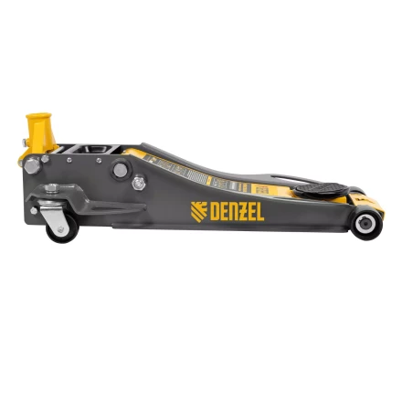 Домкрат гидравлический подкатной Denzel 51250, 3 т, 75-500 мм, быстрый подъем, низкий подхват, проф. купить в Кургане