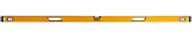Уровень JCB коробчатый, 2 фрезерованные базовые поверхности, 3 ампулы, крашенный, с ручками, 0,5мм/м, 180см JBL006 купить в Кургане