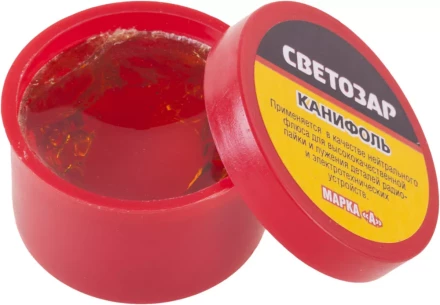 Канифоль СВЕТОЗАР для паяльных работ, пластиковая банка, 20г 55326-020 купить в Кургане