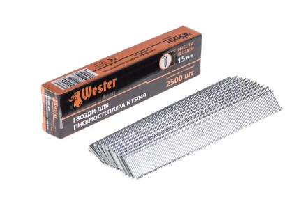 Гвозди для степлера WESTER 826-013 1 х 1.25 х 15 мм 2500 шт. купить в Кургане