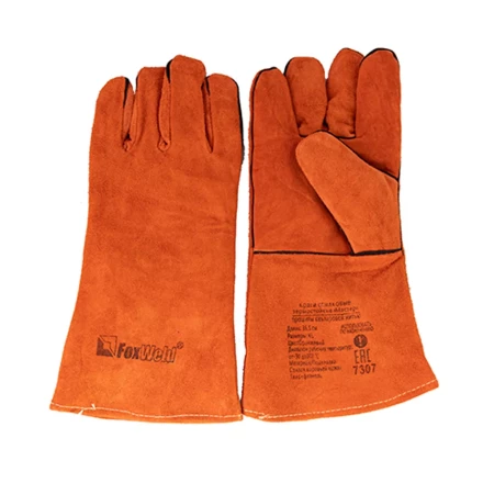 Краги спилковые термостойкие Мастер FOXWELD с печатью купить в Кургане