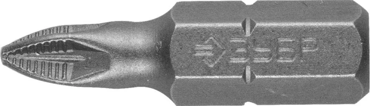 ЗУБР 2 шт, PZ1, 25 мм, кованые биты (26003-1-25-2) купить в Кургане