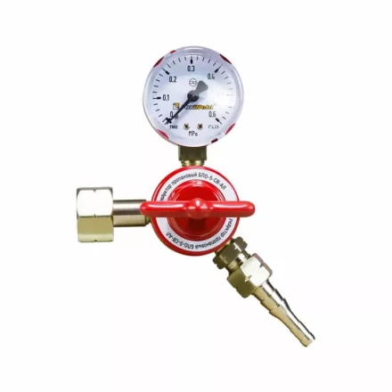 Редуктор пропановый FoxWeld БПО-5-СВ-АЛ1 манометр купить в Кургане