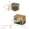 ЗУБР CNW 100 х 3.1 мм, барабанные гвозди рифленые, 2400 шт (305382-100) купить в Кургане