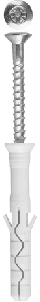 Дюбель-гвоздь ЗУБР &quot;ПРОФЕССИОНАЛ&quot; нейлоновый, потайный бортик, 8 x 80 мм, 50 шт 4-301375-08-080 купить в Кургане