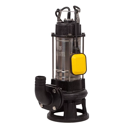 Фекальный насос Denzel FP1800-KS, 1800 Вт, напор 17 м, 26000 л/ч, нож-измельчитель купить в Кургане