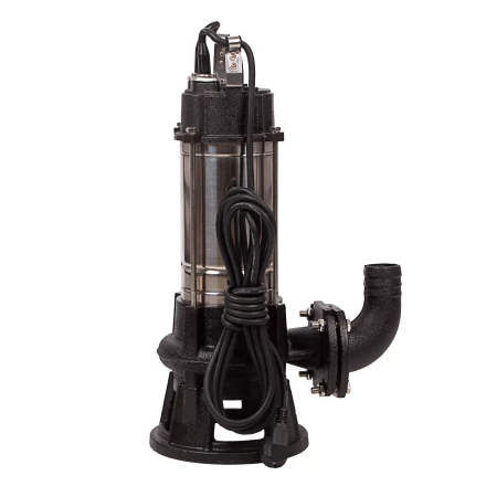 Фекальный насос Denzel FP1800-KS, 1800 Вт, напор 17 м, 26000 л/ч, нож-измельчитель купить в Кургане