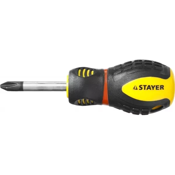Отвертка STAYER "PROFESSIONAL" "PROTech", двухкомп рукоятка, намагниченная, Cr-Mo, PH2x38мм 25132-2-38_z02 купить в Кургане