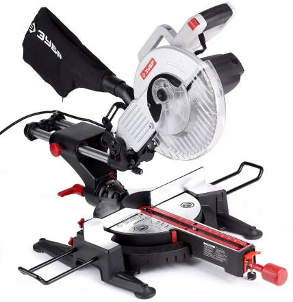 Пила торцовочная ЗУБР &quot;МАСТЕР&quot;, сдвижная голова, 255 мм, 4800 об/мин, 1600 Вт ЗПТ-255-1600-Л-02 купить в Кургане