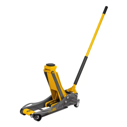 Домкрат гидравлический подкатной Denzel 51251, 3,8 т, 110-580 мм, быстрый подъем, низкий подхват, проф. купить в Кургане