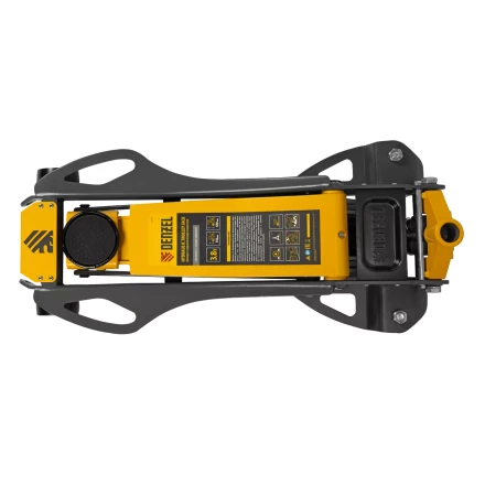 Домкрат гидравлический подкатной Denzel 51251, 3,8 т, 110-580 мм, быстрый подъем, низкий подхват, проф. купить в Кургане