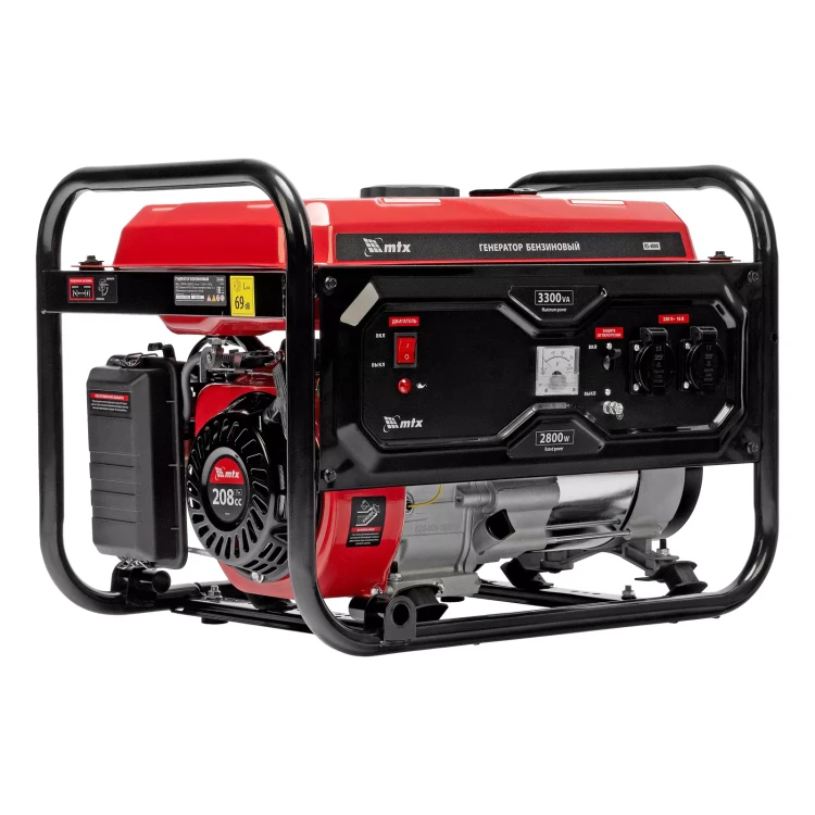 Генератор бензиновый MTX RS-4000 946115, 3,3 кВт, 230В, ручной стартер купить в Кургане