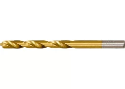 Сверло по металлу 6,5 мм HSS нитридтитановое покрытие цилиндрический хвостовик MATRIX 717650