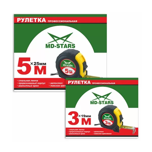Рулетка измерительная MD-STARS 56-3019 купить в Кургане