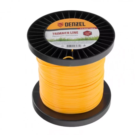 Леска для триммера звезда  2,4 мм 160 м на Din катушке Россия Denzel 96131 купить в Кургане