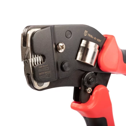 Пресс-клещи КВТ ПКВк-6т для опрессовки втулочных наконечников до 6 мм (102038) купить в Кургане