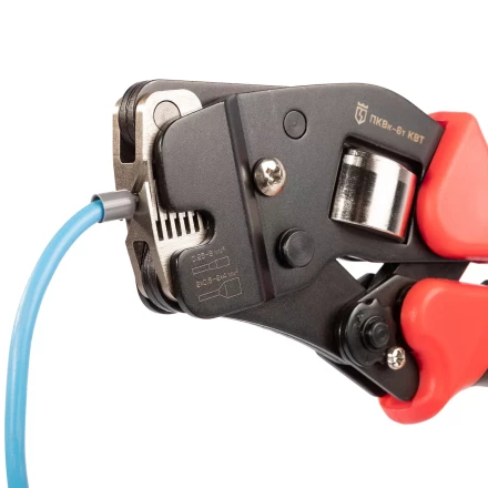 Пресс-клещи КВТ ПКВк-6т для опрессовки втулочных наконечников до 6 мм (102038) купить в Кургане