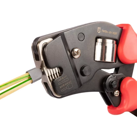 Пресс-клещи КВТ ПКВк-6т для опрессовки втулочных наконечников до 6 мм (102038) купить в Кургане