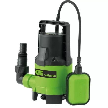 Дренажный насос для грязной воды СДН450-35, 450 Вт, напор 5.5 м, 8000 л/ч Сибртех 97263 купить в Кургане