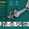Ключ KRAFTOOL "MASTERGRIP" трубный быстрозажимной, кованые губки, 1/2"-2" 27365-14 купить в Кургане