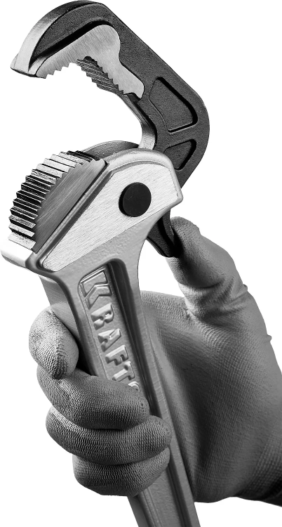 Ключ KRAFTOOL "MASTERGRIP" трубный быстрозажимной, кованые губки, 1/2"-2" 27365-14 купить в Кургане