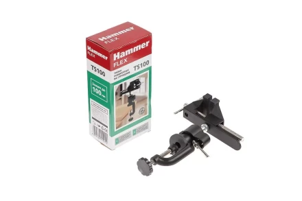 Тиски поворотные HAMMER TS100, шарнирные купить в Кургане