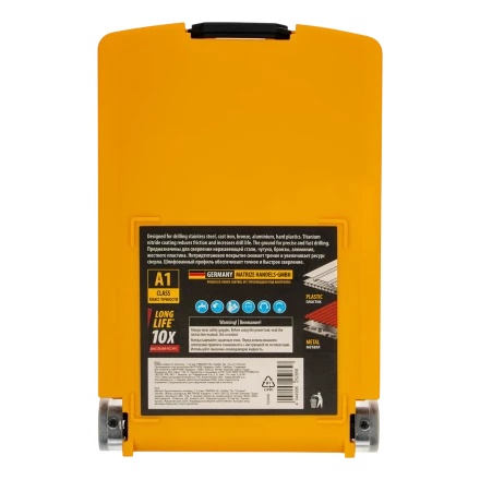 Набор сверл по металлу Denzel 723008, 1-10 мм, Р6М5К8-TiN, Golden Tip, 19 шт купить в Кургане