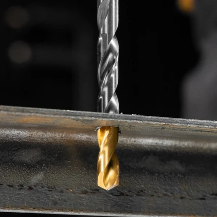 Набор сверл по металлу Denzel 723008, 1-10 мм, Р6М5К8-TiN, Golden Tip, 19 шт купить в Кургане