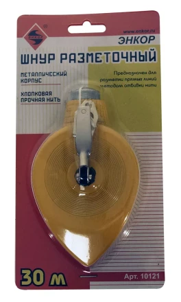 Шнур разметочный металлический корпус 30 м Энкор 10121 купить в Кургане