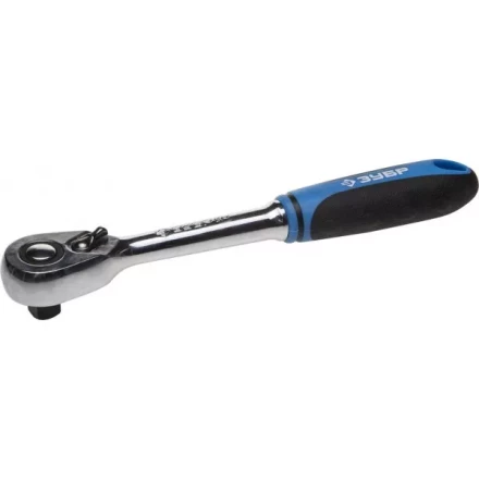 Трещотка для торцовых головок ЗУБР &quot;ПРОФИ&quot;, Сr-V сталь, 48 зубцов, 1/4&quot; 27731-1/4 купить в Кургане