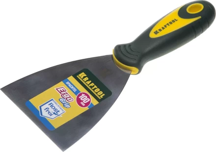 Шпательная лопатка KRAFTOOL с 2-компонент ручк, профилиров нержав полотно, 100мм 10035-100 купить в Кургане