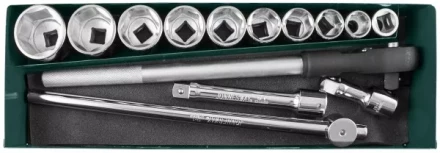 Набор головок торцевых 3/4&quot;DR 22-50мм 15предметов Jonnesway S04Н6115SA 47229 купить в Кургане