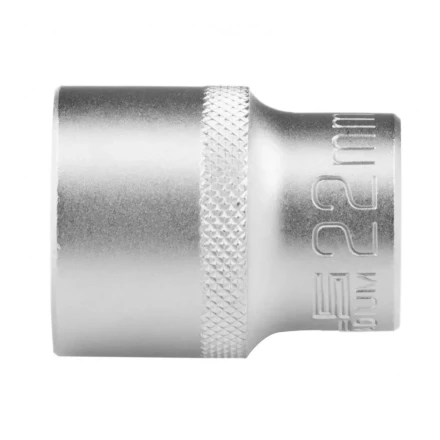 Головка торцевая 22 мм двенадцатигранная CrV под квадрат 1/2 хромированная Stels 13668 купить в Кургане