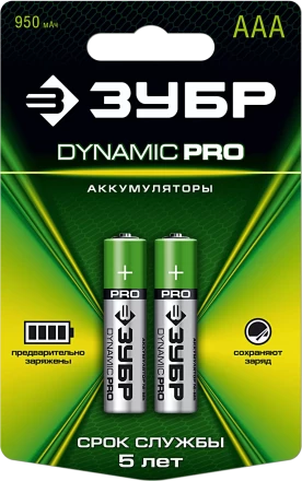 Аккумуляторы DYNAMIC PRO никель-металлгидридные (NiMH) ААА 950мА/ч серия Без серии купить в Кургане