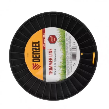 Леска для триммера звезда   3,0 мм 120 м на Din катушке Россия Denzel 96132 купить в Кургане