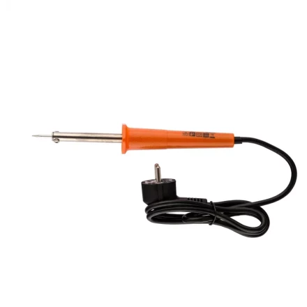 Ремонтный набор электрика 7 предметов: паяльник 30 Вт припой флюс две отвёртки пинцет подставка Sparta 913111 купить в Кургане