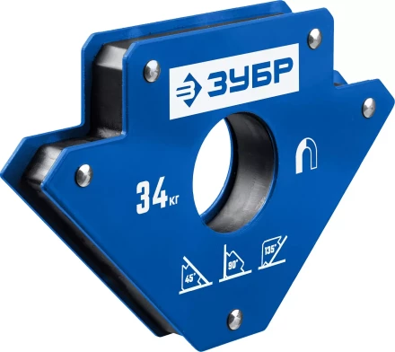 ЗУБР УМ-3, 34 кг, угольник магнитный для сварочных работ, Профессионал (40050-34) купить в Кургане