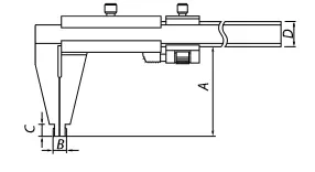Штангенциркуль ШЦ 3-500 (0.05) класс Премиум губки 90мм купить в Кургане