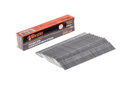 Гвозди для степлера WESTER 826-014 1 х 1.25 х 20 мм 2500 шт. купить в Кургане