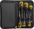 Набор JCB: Отвертки, хромомолибденовая сталь S2, двухкомпонентные рукоятки, магнитный наконечник, 7 предм, чехол JSD019 купить в Кургане